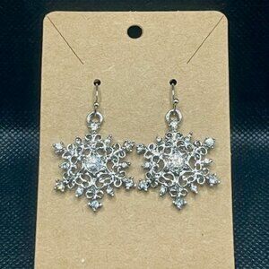 Crystal Snowflake Earrings